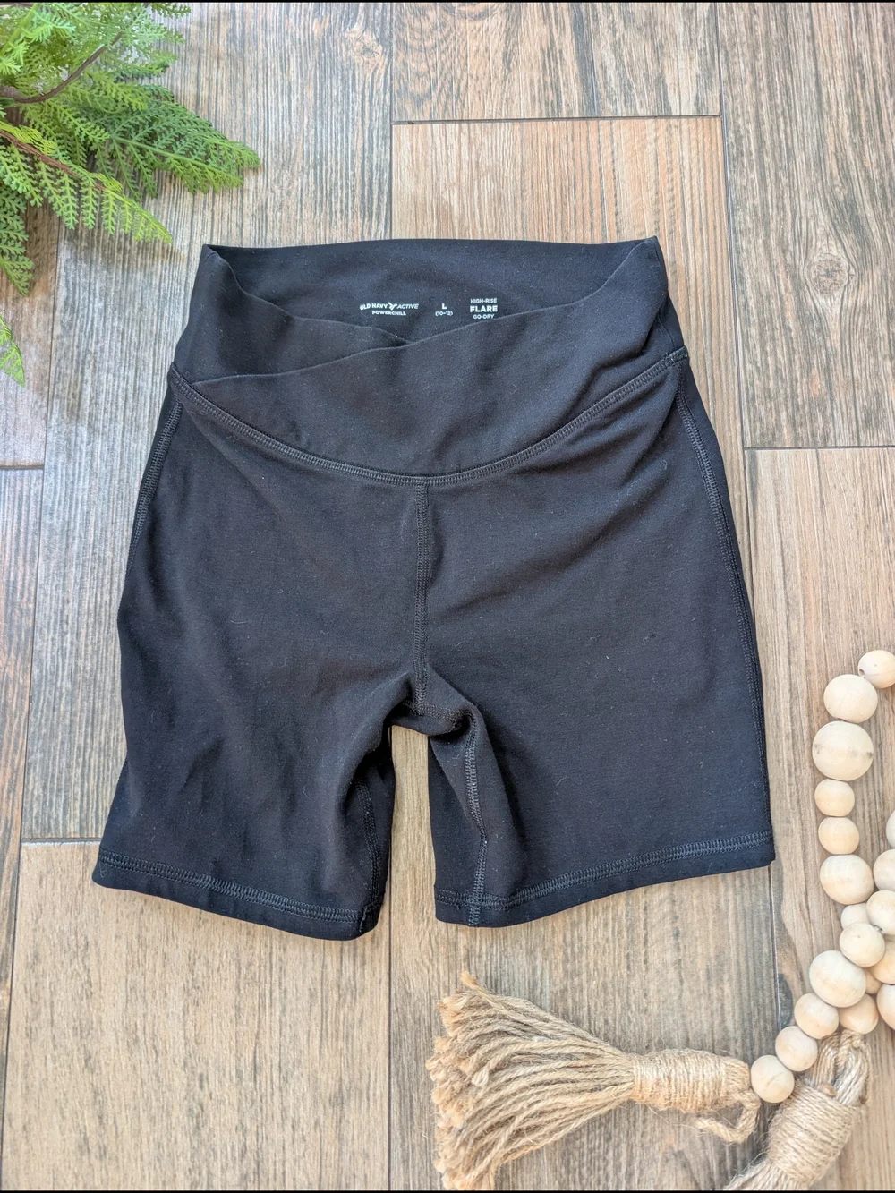 Old Navy Black Girls' Stretch Bike Shorts